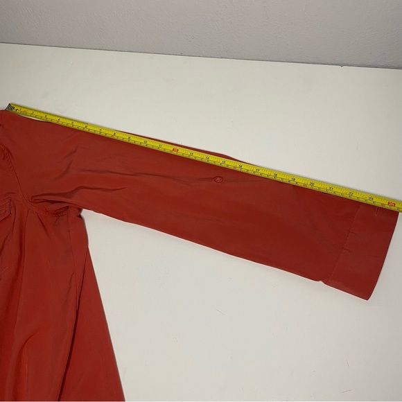 Eddie Bauer | Women's Orange button down shirt Size L - Picture 5 of 10